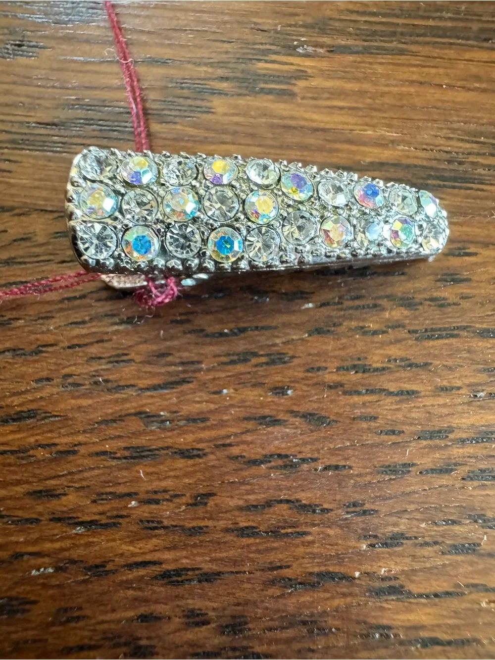 Crystal Rhinestone Barrette Hair Clip - Aurora Borealise